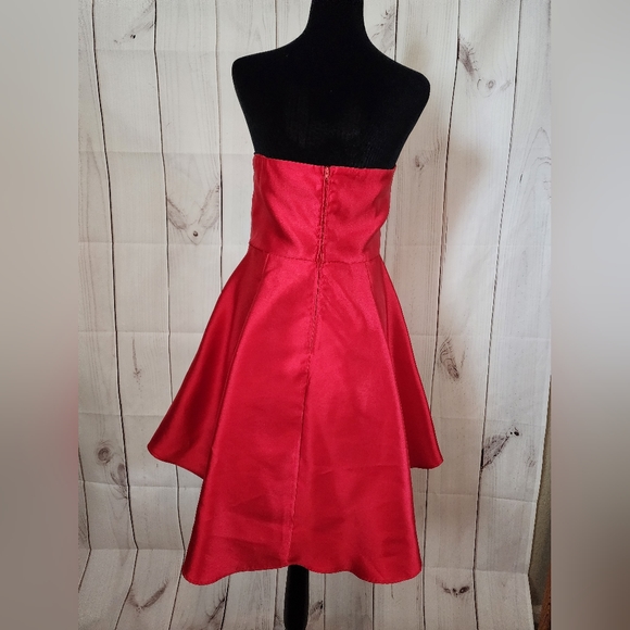 City Triangles Red Strapless Dress, size 15 - Picture 2 of 4